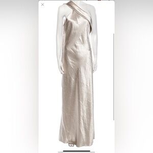 Galvan Bias Cut Halterneck Dress